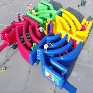 Industrial Inflatable Dizzy X Challenge Maze for Corporate Team Building Party