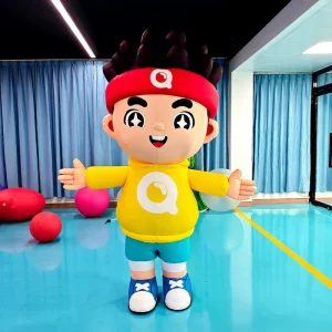 Inflable Publicitario Custom Made Inflatable Walking Boy Puppet Suit Cartoon Character Costumes for Advertising Inflatables