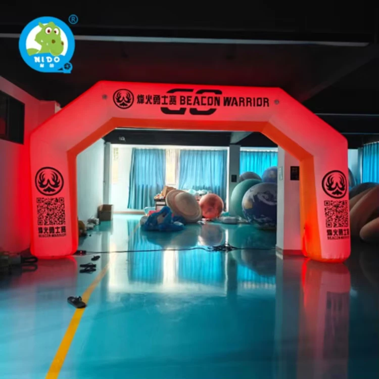 อาร์ครุ้งลอยน้ำแบบกำหนดเอง ทำจาก PVC หนา สำหรับโฆษณากลางแจ้งในงานอีเวนต์และงานเลี้ยง