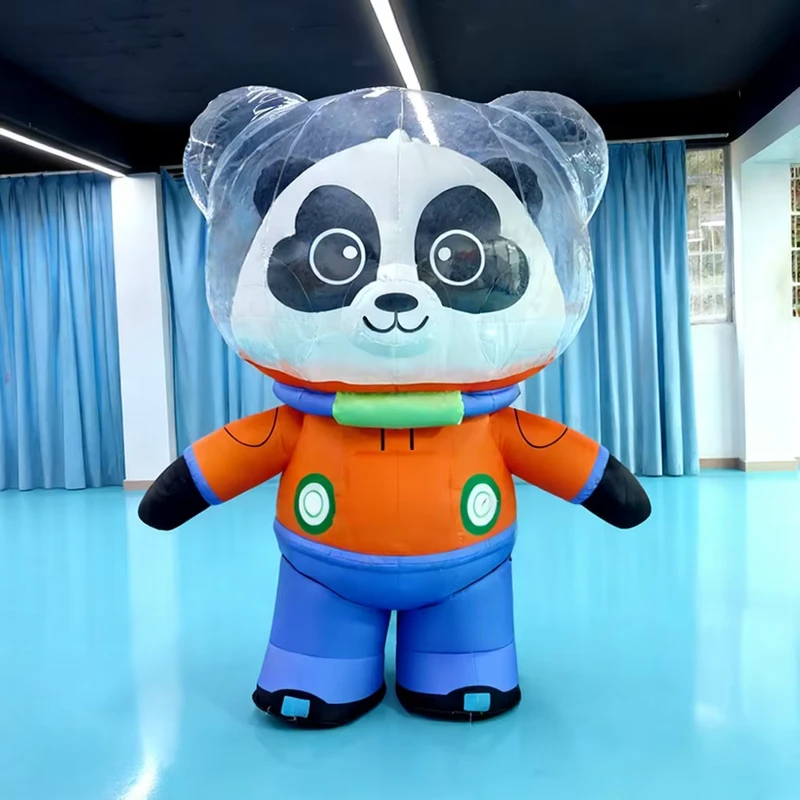 Giant Inflatable Panda Cartoon Mascotte Model voor Buitenreclame Decoratie Waterdicht PVC
