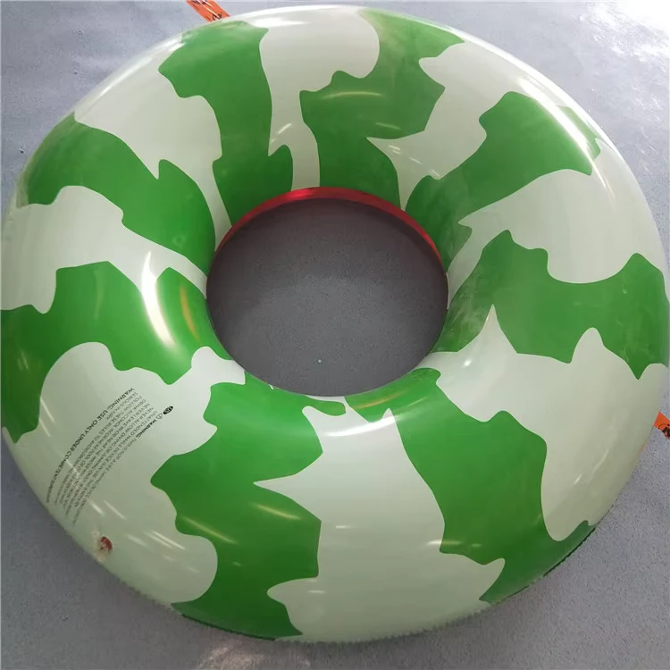 Inflatable 120cm Watermelon Swim Rings 0.3mm PVC Material Customized Color Logo EN71 Certified for Women’s Use in Water Parks