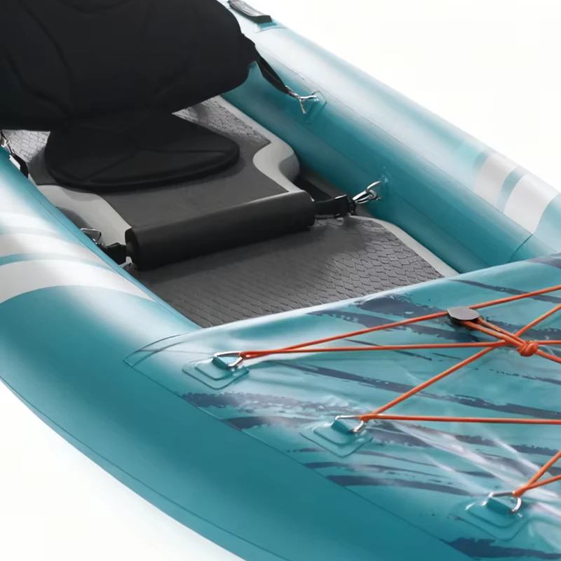 Kayak Gonfiabile Pieghevole per 2 Persone con Set Completo di Accessori per Kayak