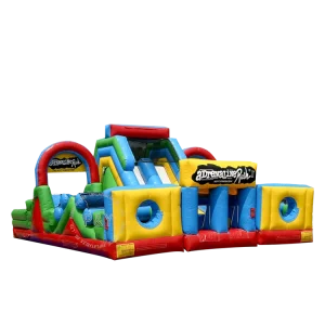 Inflatable Adrenaline Rush Obstacle Course Commercial Adult Inflatable Obstacle Course