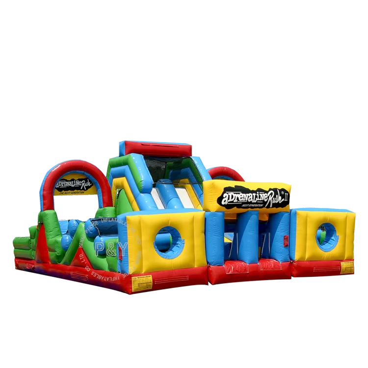 Parcours d'obstacles gonflable Adrenaline Rush, parcours d'obstacles gonflable pour adultes, commercial