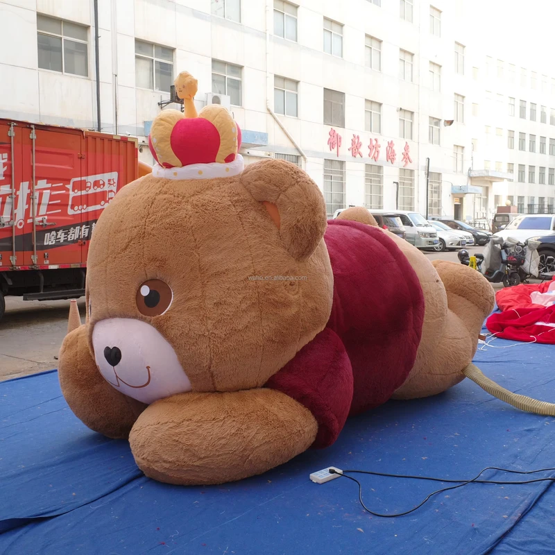 Oso de peluche inflable para publicidad, modelo de mascota inflable de animal