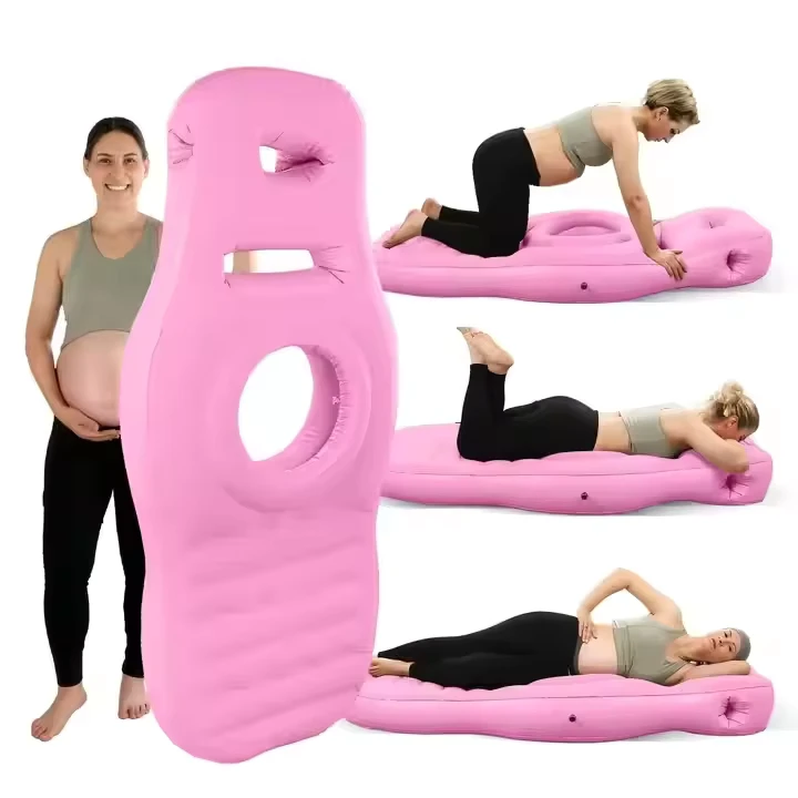 Inflatable Air Bed for Pregnant Women Mattress Hole Foldable Fitness Medium for Bedroom Living Room Apartment Home Furniture
