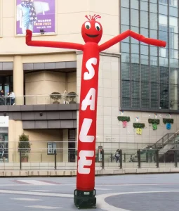 inflatable एयर डांसर स्काई डांसर विज्ञापन के लिए कस्टम प्रिंटिंग और डिज़ाइन कर सकते हैं
