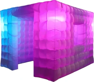 Opblaasbare Lucht Koepeltent Dubbele Laag 3.4 bij 3 bij 2.5 Meter 0.55mm PVC Waterdicht Buiten Tent Kolom Vrije Bouw