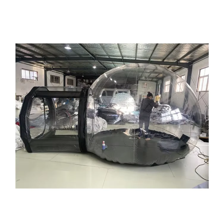 Tenda Udara Inflatable untuk Perkemahan Tenda Gelembung Transparan untuk Pertunjukan Luar Ruangan