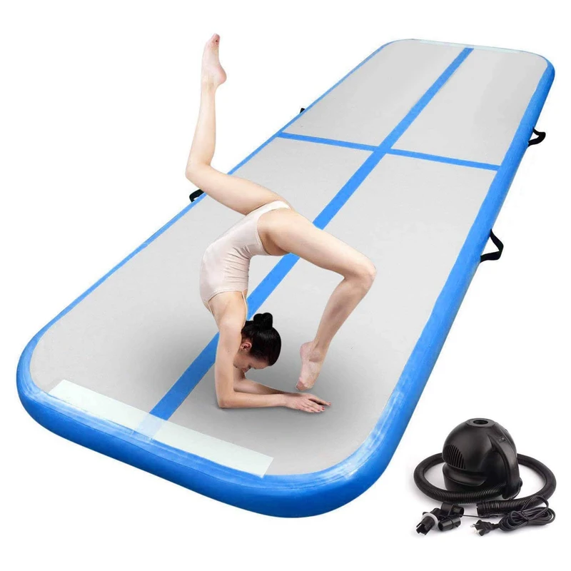 Colchonetas de Gimnasia Inflables para Entrenamiento, Pistas de Gimnasia para Uso en Casa, Yoga, Agua con Bomba