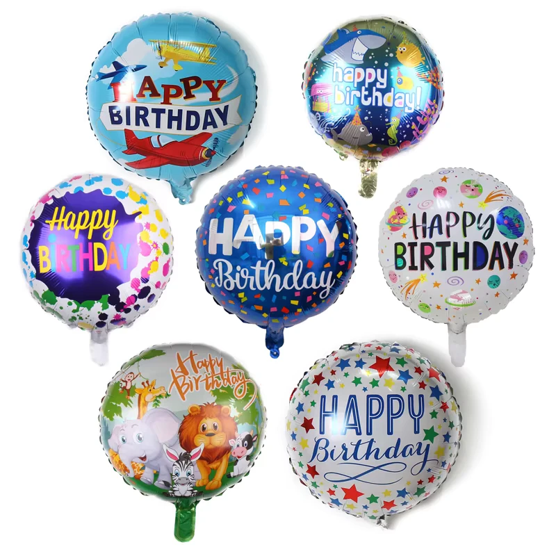 Globo de helio azul inflable con impresión personalizada de logo