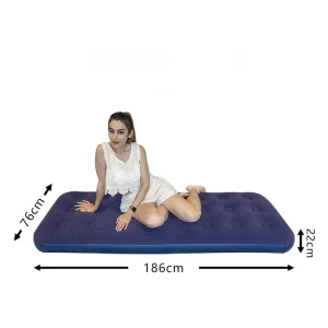 Inflatable Air Mattress Camping Modern Style 1 person Inflatable Airbed Bedroom Outdoor Use Furniture Bedding