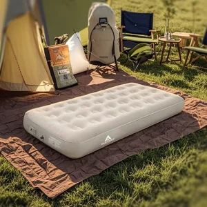 Đệm hơi với bơm, gấp gọn, di động, tự bơm, đệm cắm trại Matelas Gonflable 1 chỗ