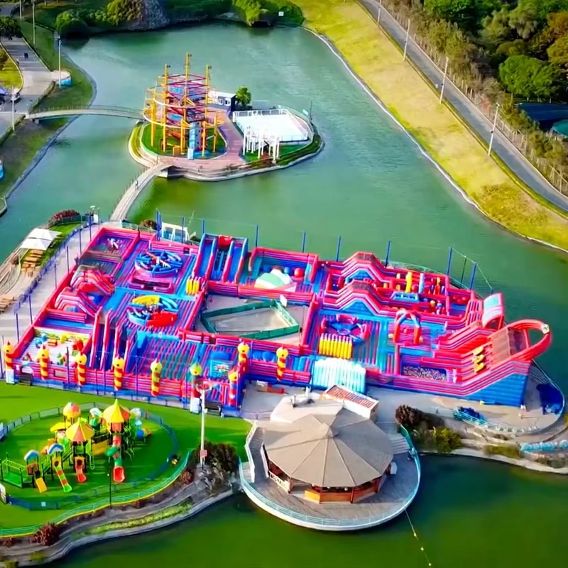 Inflatable Air Park Inflatable Trampoline Theme Park Trampoline Theme Amusement Park Big Inflatable Park