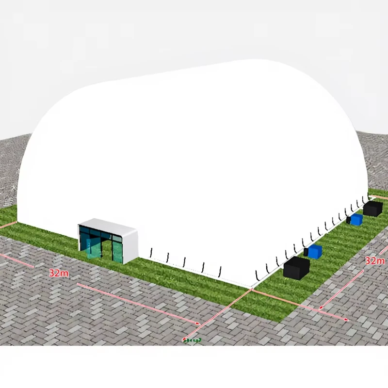 Opblaasbare Luchtstructuren Voetbal Sportdome Tent