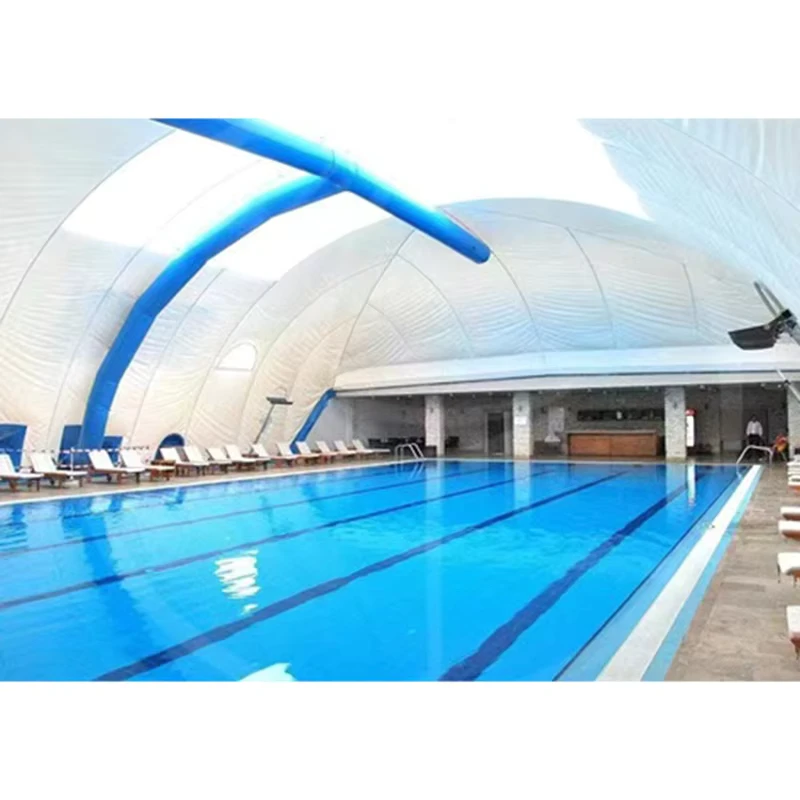 Dôme bulle géant gonflable à air supporté pour piscines extérieures, membrane d'architecture, dôme sportif