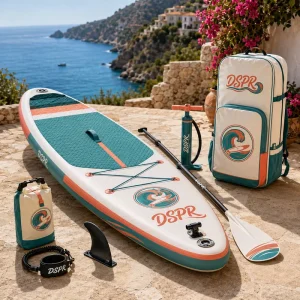 Inflatable All Around Stand up Paddle Board Eco Friendly Portable Ocean Waters SUP Board