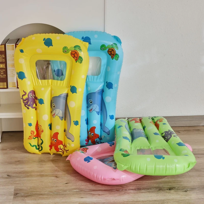 Động vật thổi phồng Mini ván lướt sóng cho trẻ em mùa hè Bơi nổi thuyền bơi thổi phồng với cửa sổ