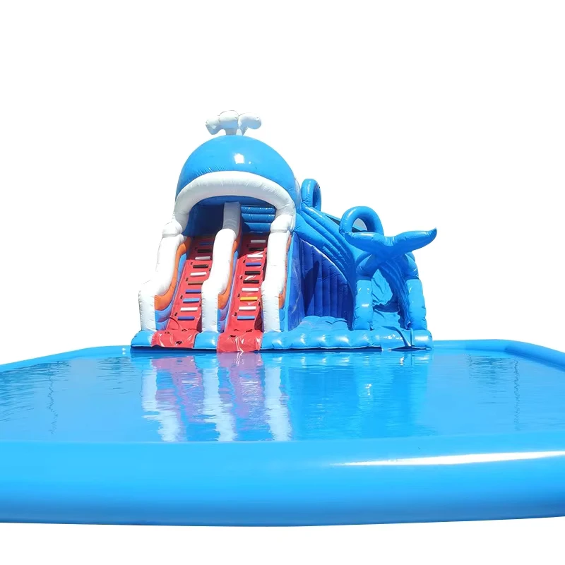 Aufblasbarer Aqua Park Spielplatzgeräte Wasserrutschen