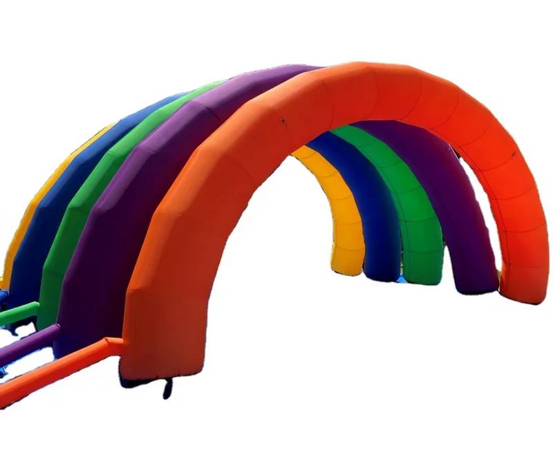 Puerta de arco inflable con ventilador incorporado, impermeable, colores personalizables para eventos deportivos al aire libre y publicidad