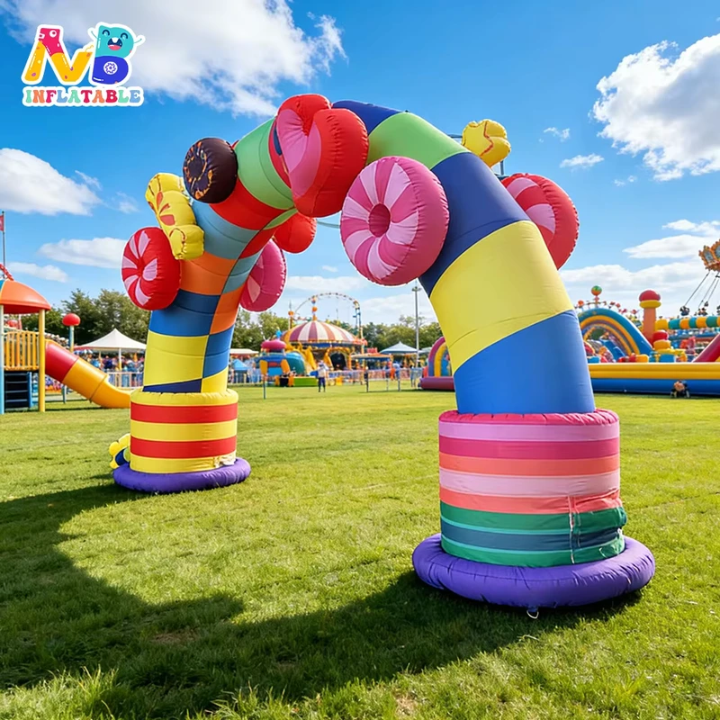 Cổng hơi Inflatable Arch Cổng vào hơi cho trang trí và quảng cáo sự kiện đua ngoài trời với hoa 3D