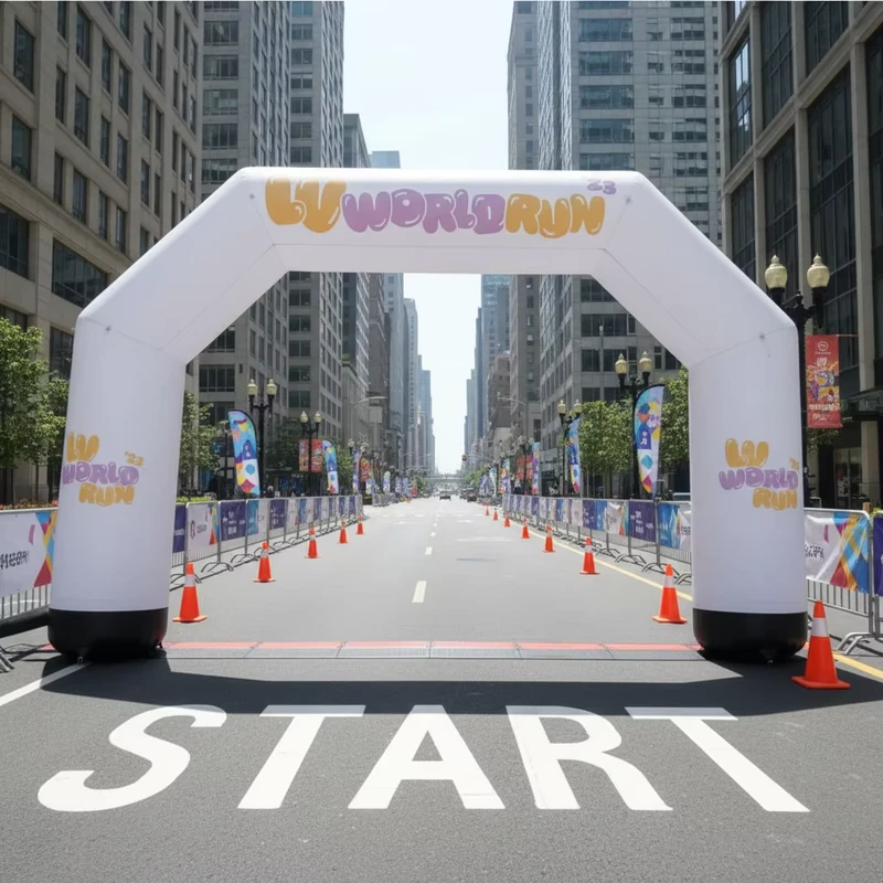 Inflatable Archway for Marathon Race Music Festival Party Decoration Weather Resistant Waterproof Outdoor Entrance Arch