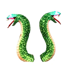Modèle d'art gonflable, ballon serpent LED, étanche, durable, résistant au soleil, impression en couleur complète pour publicité