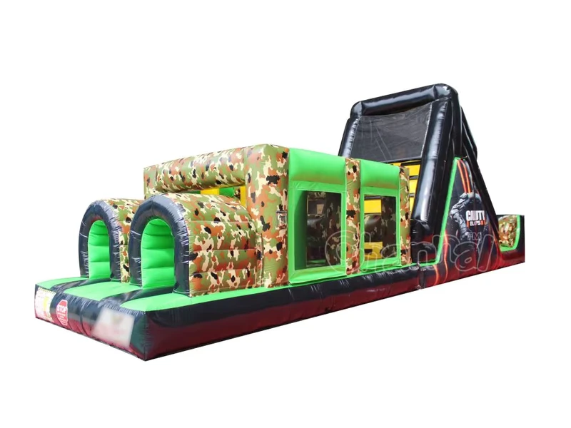 Inflatable Assault Course Carnival Games Bouncy Castle Pistola De Paintball Toboggan Gonflable Swimming Pool Slide