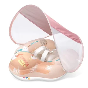 Inflatable Baby Swim Float Canopy Kids Swimming Waist Trainer Swim Ring Floating