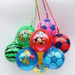 ลูกบอล Inflatable PVC ลูกบอลยืดหยุ่น ฟุตบอลเด็ก ฝึกซ้อม ลูกบอลโซ่หนา PVC ลูกบอลชายหาดทนทาน ลูกบอลกระโดด
