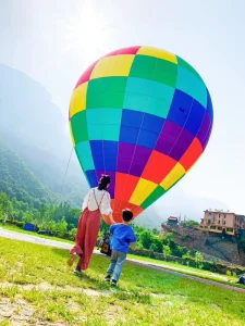 Inflatable Balloon Advertising Inflatable Hot Air Ground Balloon Ball with Bright Led Lights for Sale