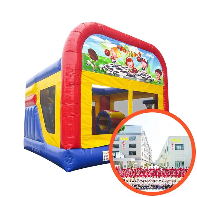 Nhà bơm hơi bóng bay, nhà nhảy thương mại, nhà bơm hơi ướt kết hợp, nhà bơm hơi với quạt