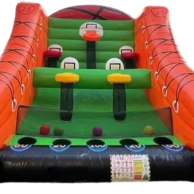 Canestro da basket gonfiabile, giochi interattivi, campo sportivo all'aperto, canestri interattivi, campo da basket gonfiabile, castello gonfiabile
