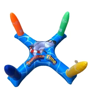 Inflatable Basketball Hoop Toss Game Leak Proof Pool Toy Durable Backyard Plaything Ideal for Company Picnics and Outdoor