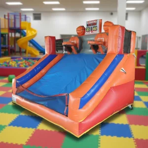Gioco Gonfiabile di Tiro al Canestro, Campo da Basket Gonfiabile con Canestro