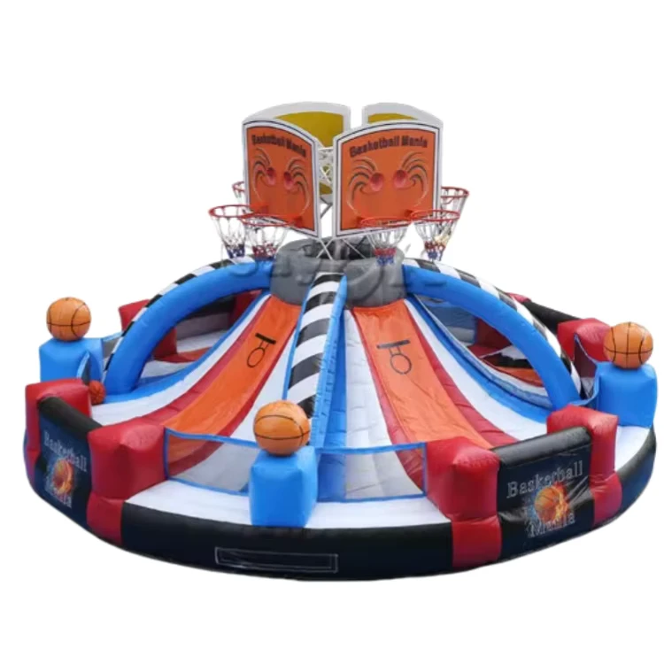 Inflatable Basketball Shootout Game for Outdoor Carnival Games or Team Buildings