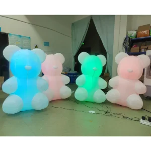 Inflatable Bear Inflatable Decoration with LED Lights for Sale