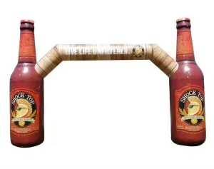 Inflatable Beer Arch Inflatable Wine Bottle Arch Inflatable Bottle Beer Shape Gate for Advertising Event