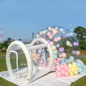 Tenda Gonfiabile a Cupola Bubble per Campeggio PVC Casa Balloon Chiara Giocattolo per Campeggio all'Aperto Matrimonio Festa per Bambini
