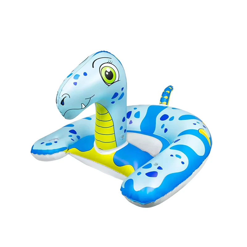 Inflatable Blue Dinosaur shaped Swimming Pool Float