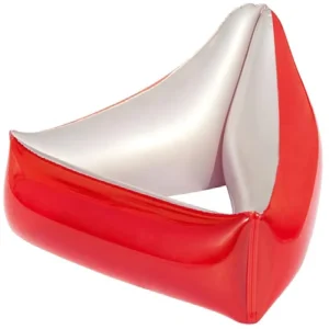 Silla Flotante Inflable Azul en Forma de Triángulo para la Piscina