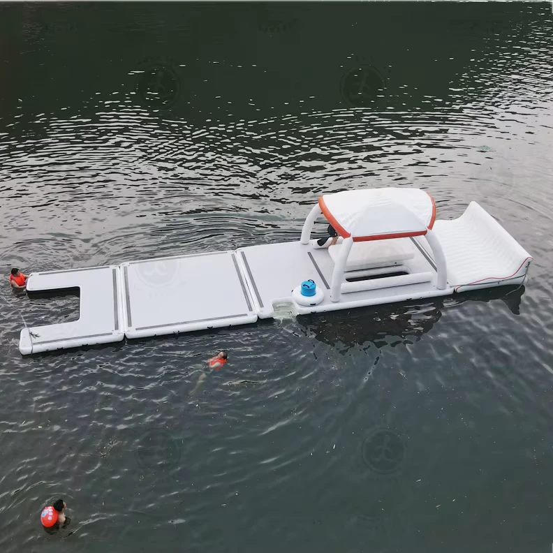 Aufblasbares Boot Dock Deck Schwimmende Plattform Bett Aufblasbare Schwimmplattform