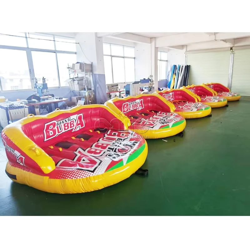 Opblaasbare Boot Drijvende Safa Towable Tube voor 4 Personen