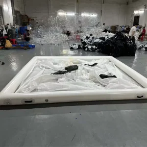 Perahu Inflatable Kolam Renang Inflatable Perahu Yacht Mengapung dengan Jaring