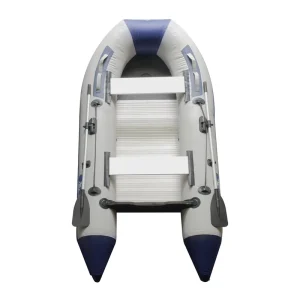 Inflatable Boat with Air Pump and Paddles PVC Canoe Kayak Rubber Dinghy Thick and Foldable Drifting Boat for Adults Fishing