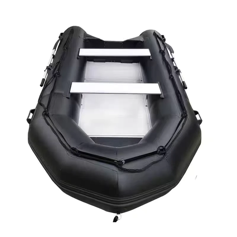 Perahu Pemancing Inflatable Boatman GPS Kecil Portabel Lipat Aluminium Ponton Perahu Peny拯救 Kecepatan dengan Mesin Motor