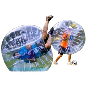Bola Zorbing Inflatable Transparan, Warna Kustom, Bahan PVC Komersial, Garansi 3 Tahun GM-023