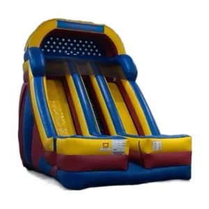 Inflatable Bounce Dry/Wet Dual Lane Slide CE Certified PVC Material Easy Setup High Capacity 8-10 Passengers