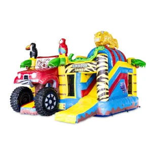 Inflatable Bounce House Bouncing Safari Inflatable Bouncy Jumper Castle