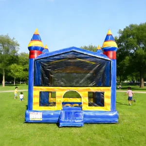 Inflatable Bounce House Bouncy Castle Inflatable House Blue Inflatable Rooms PVC Jumping Castle for Kids